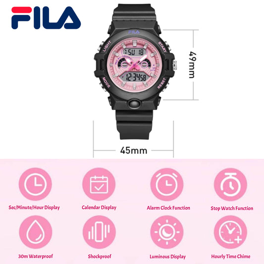 FILA Digital/Analog Sports Wristwatch for Girls