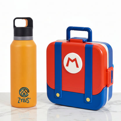 Cute Lunch Box and 550ml Water Bottle Set