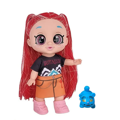 Demon Hunters Singing Doll with 5D Eyes & Blue Tiger Companion