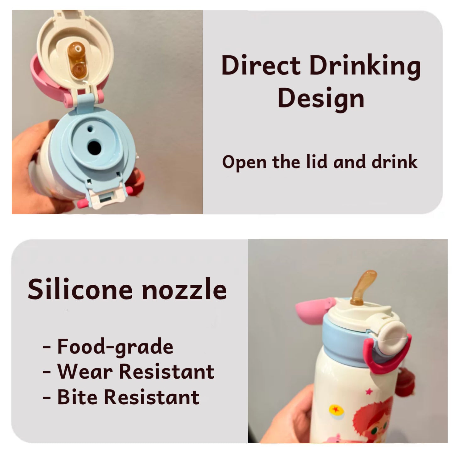 Toy Story Kids Insulated Stainless Steel Water Bottle with Charm