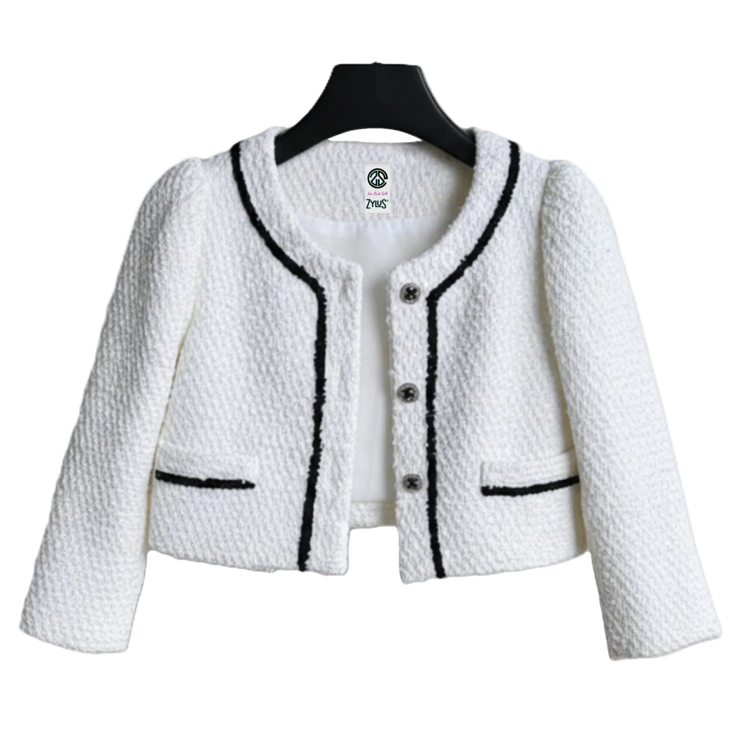 Girls Woolen Splicing Mesh Suspender Tutu Dress with Jacket