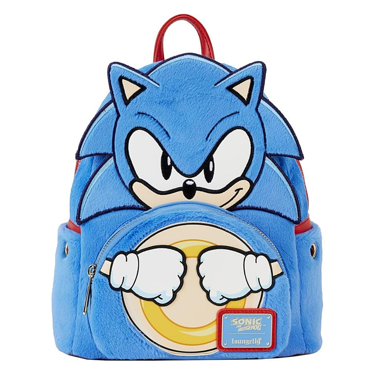Loungefly SEGA Sonic the Hedgehog Classic Cosplay Plush Mini Backpack