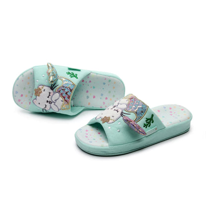 Children's Mermaid Cat Home Slippers