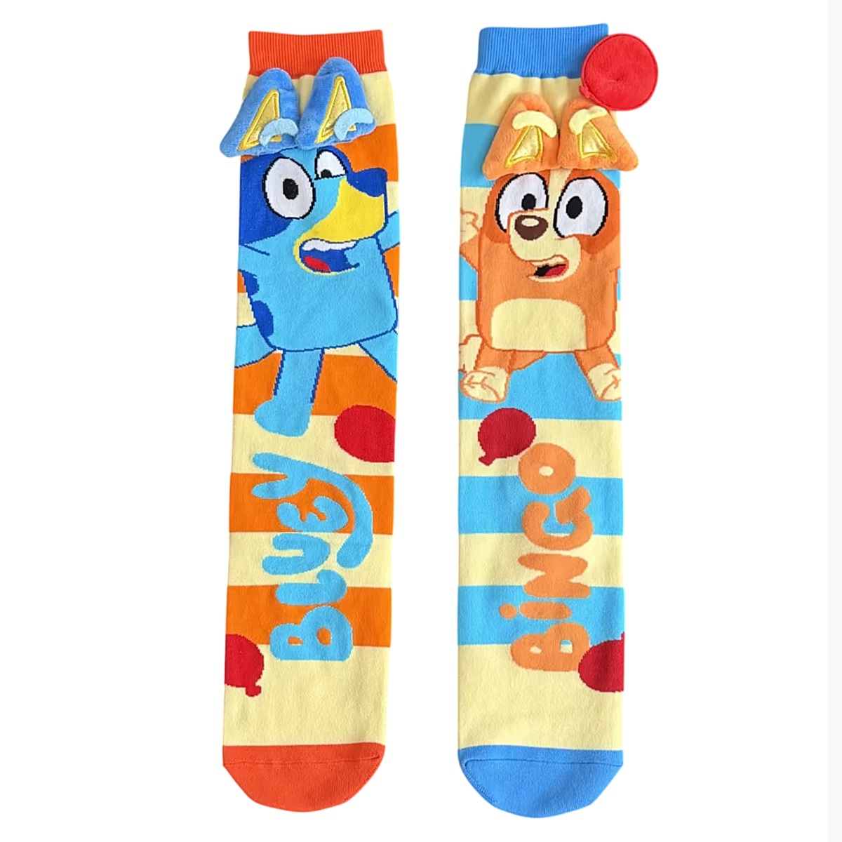 Bluey Mismatched Knee-High Crazy Socks
