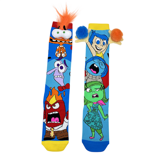Inside Out Vibrant 3D Crazy Socks