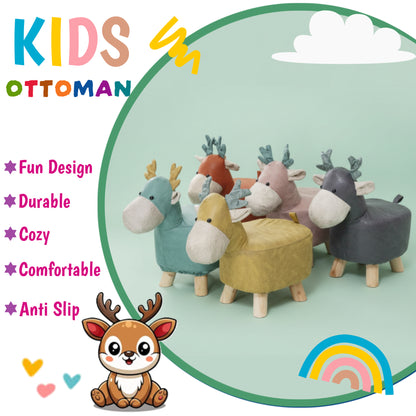 Deer Animal Children's Ottoman Footstool