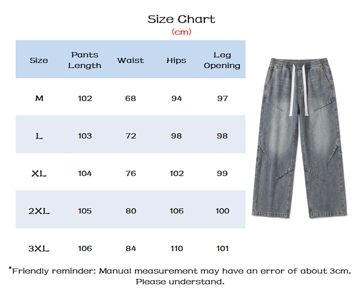 Men's Distressed Streetwear Baggy Jeans
