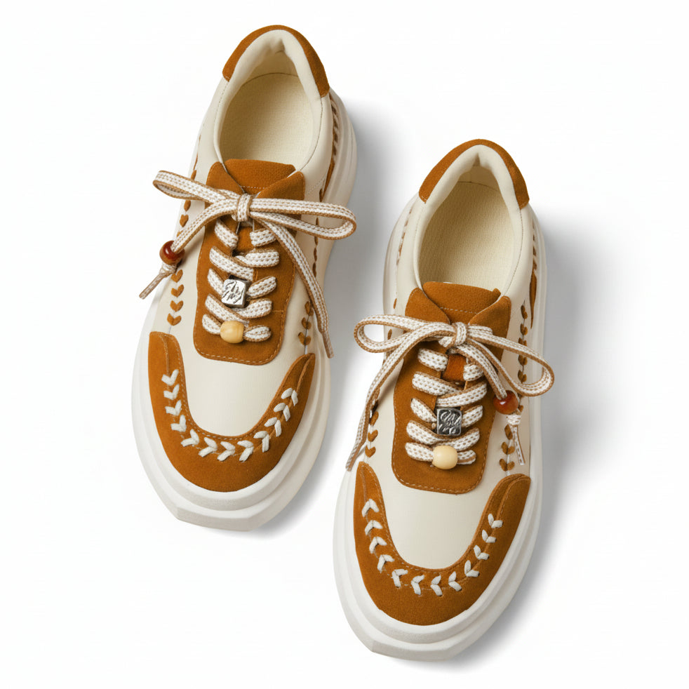 Women's Charm Sneakers - Brown