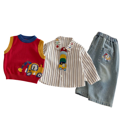 The Master Builder 3-Piece Outfit Set with Tie