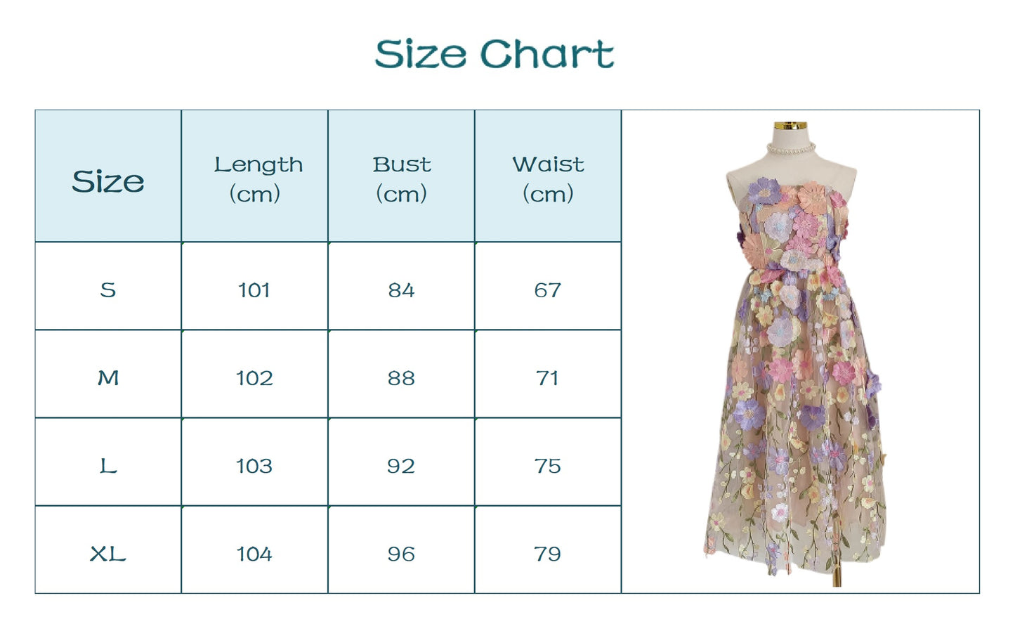 Embroidered Pink Bandeau Midi Dress.