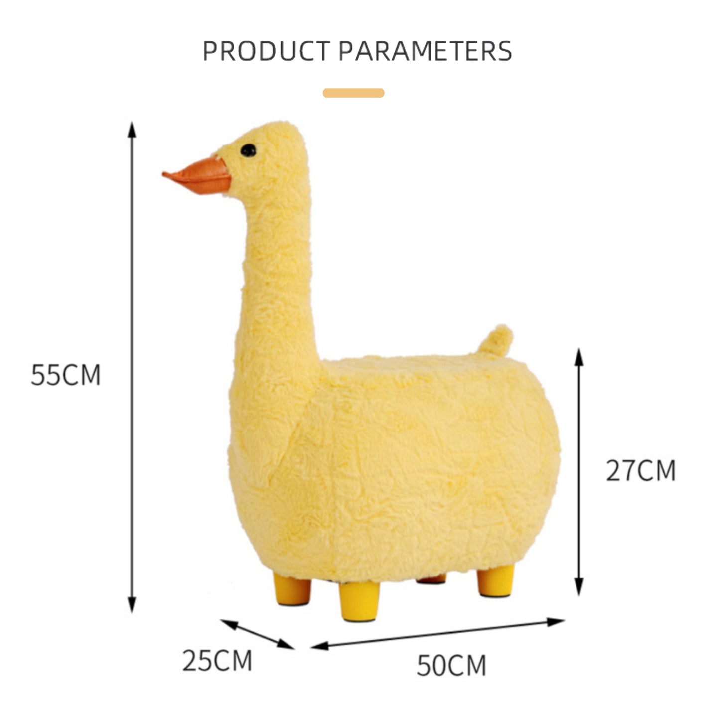 Goose Animal Children's Ottoman Footstool