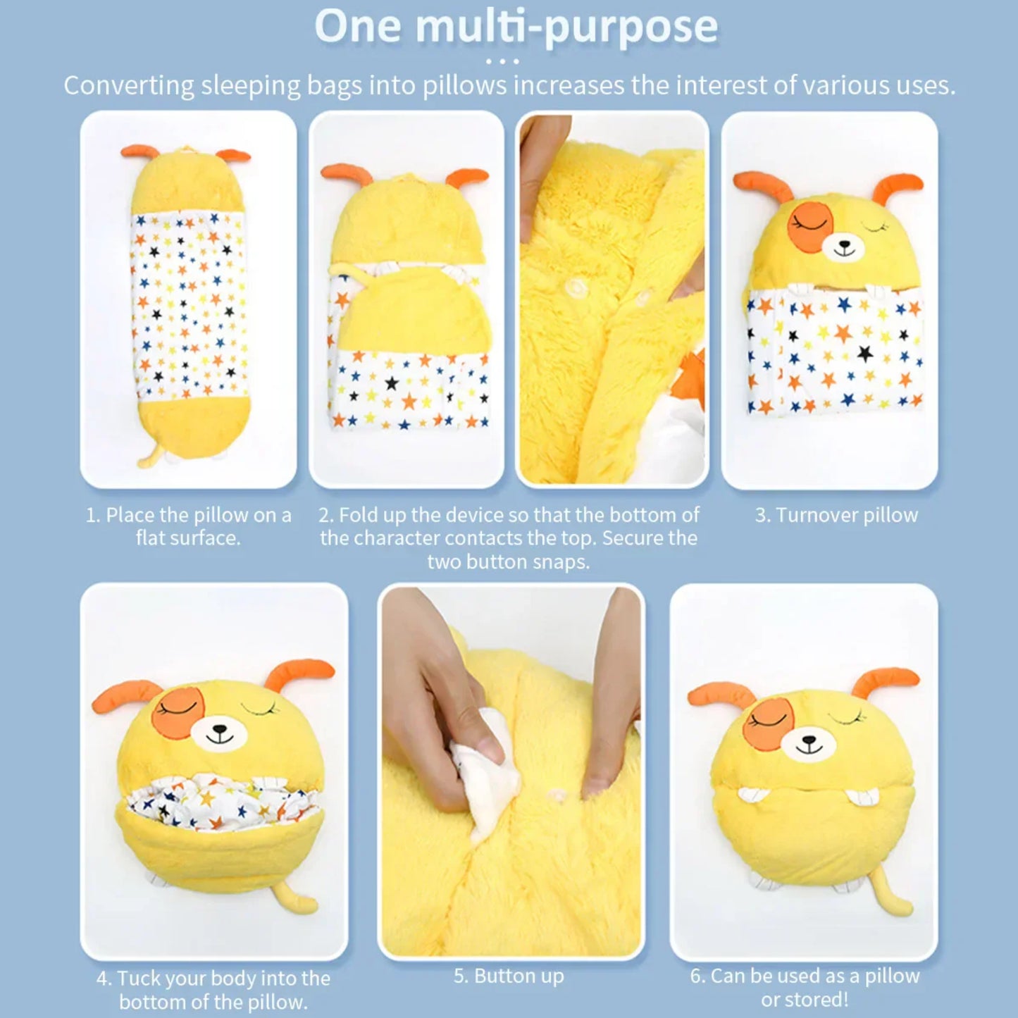 Zip & Zzz's Children's Cartoon Sleeping Bag - Panda
