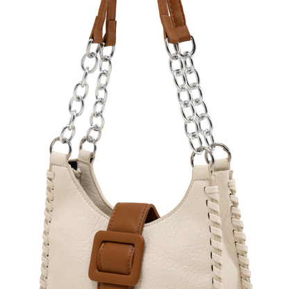 Buckle Bucket Shoulder Bag