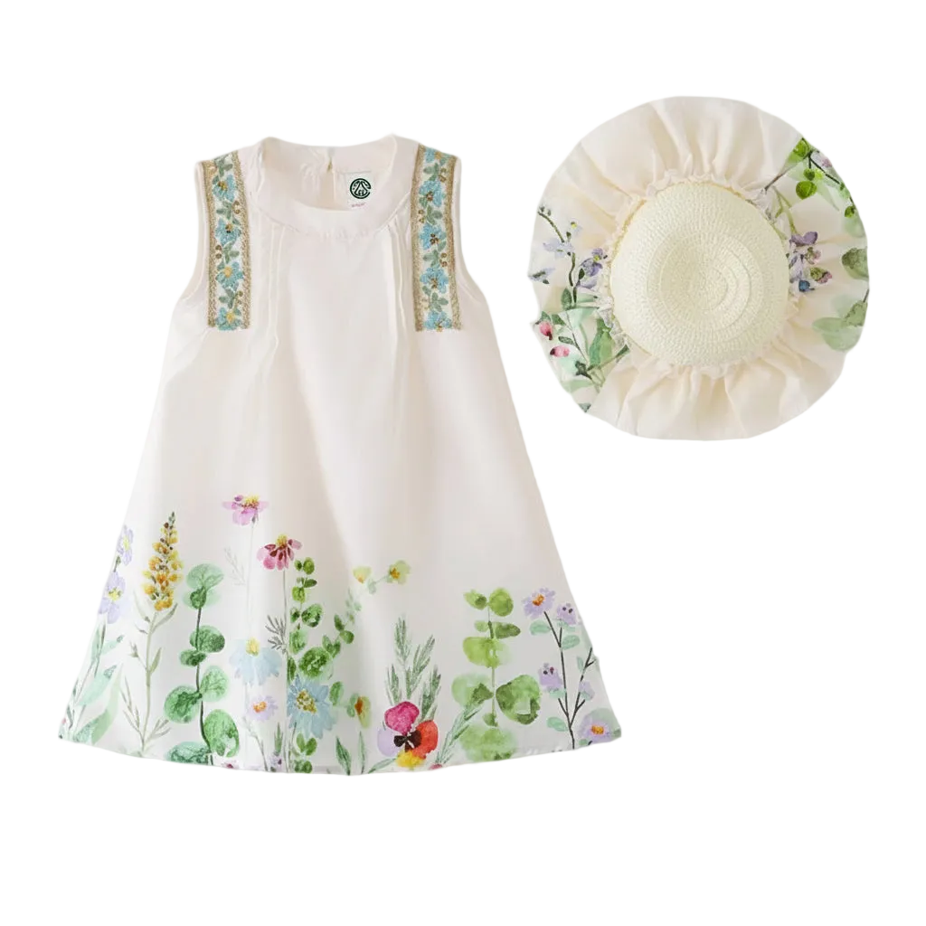 Girls Bloom Sundress with Hat