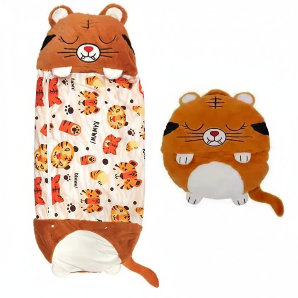 Zip & Zzz's Children's Cartoon Sleeping Bag