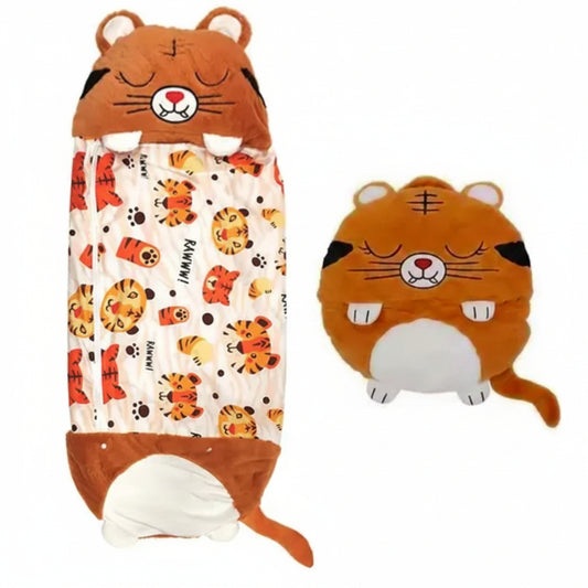 Zip & Zzz's Children's Cartoon Sleeping Bag - Tiger