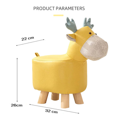 Deer Animal Children's Ottoman Footstool