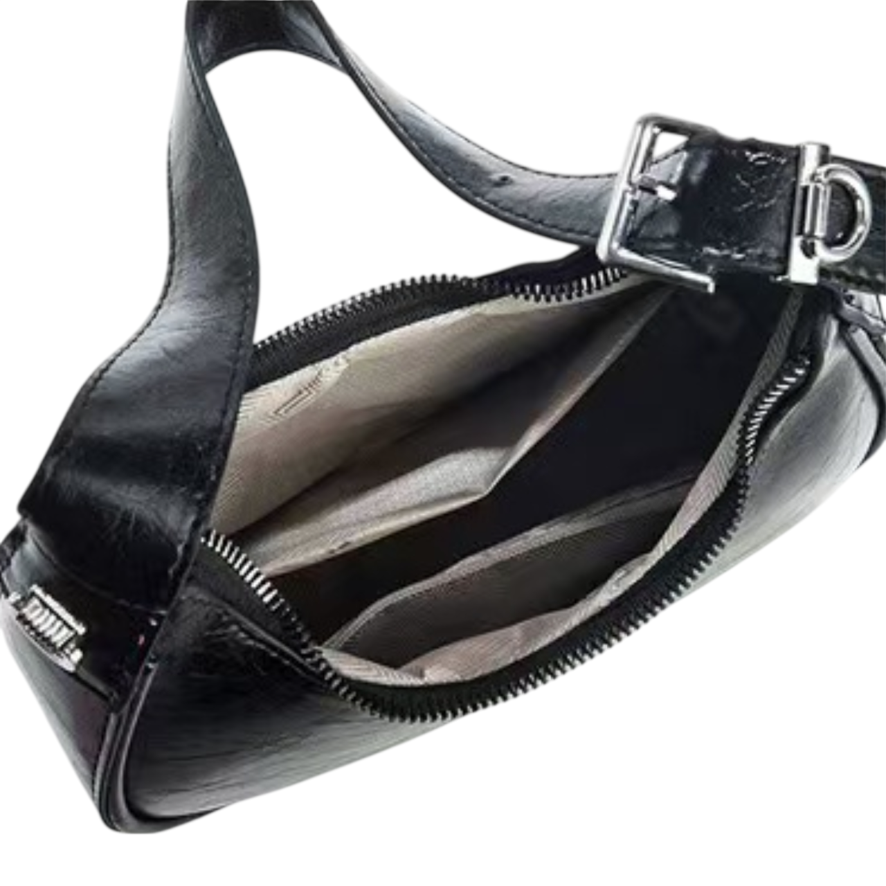 Retro Multi-Pocket Crescent Crossbody/Handbag