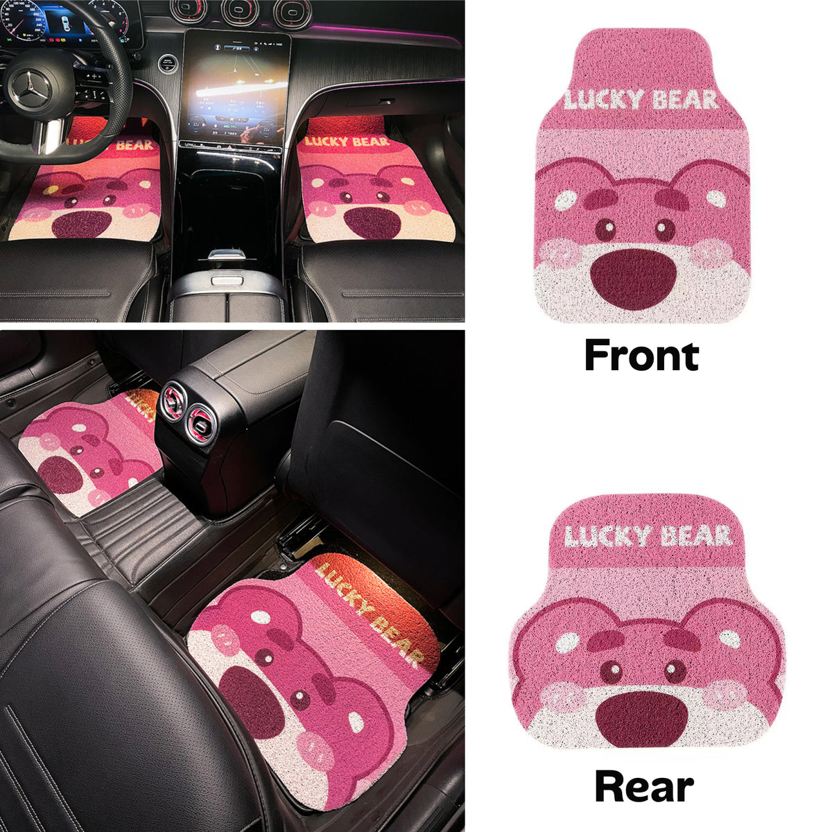 Cute Lotso Bear Universal Non-Slip Car Floor Mats