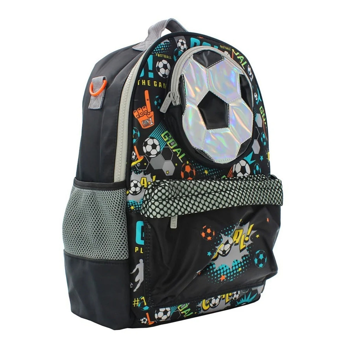 2-Piece Kids 3D Soccer Backpack & Duffel Bag Travel Set
