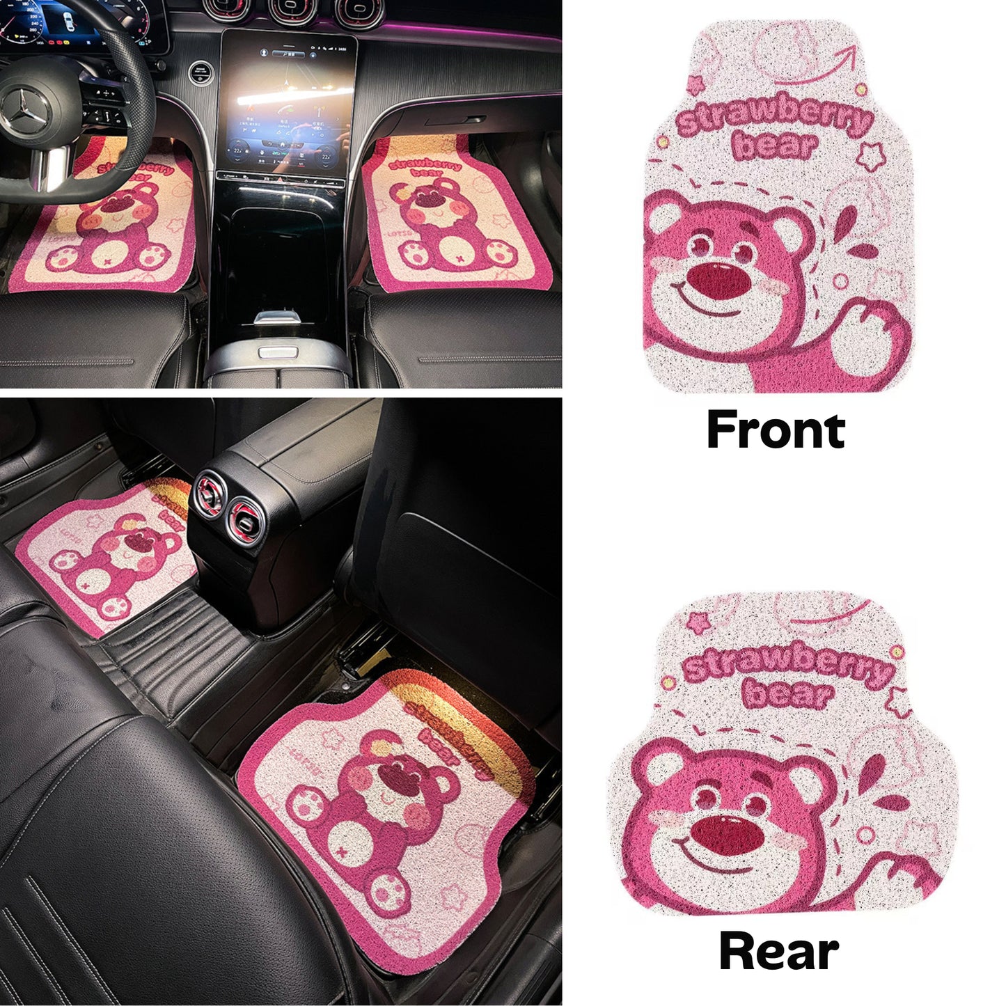 Adorable Lotso Bear Universal Non-Slip Car Floor Mats