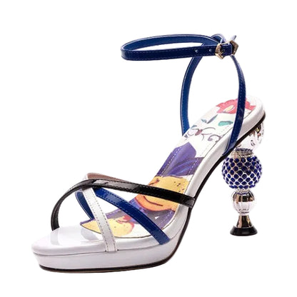 Baroque Ankle Strap Heels
