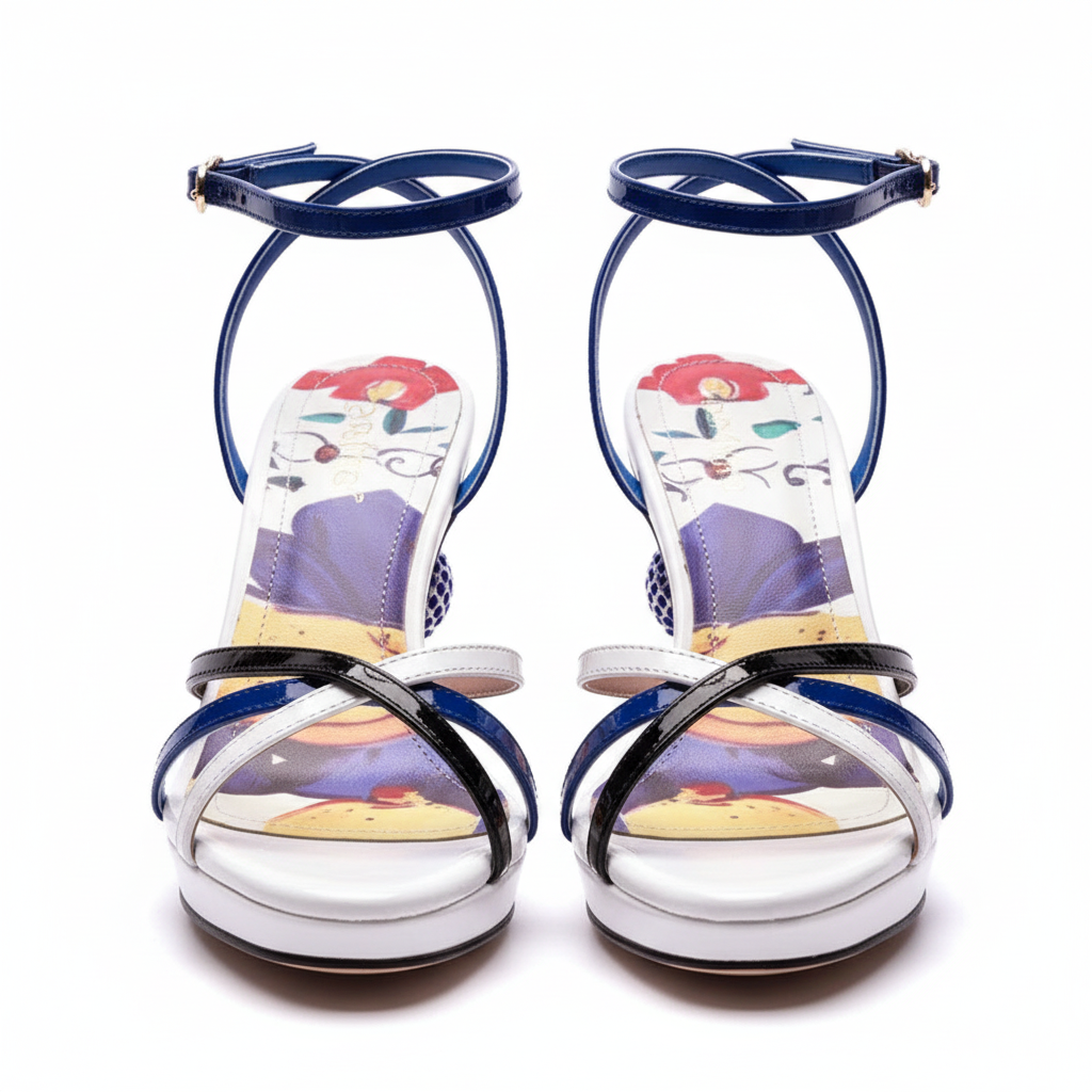 Baroque Ankle Strap Heels