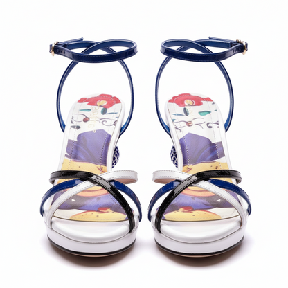 Baroque Ankle Strap Heels
