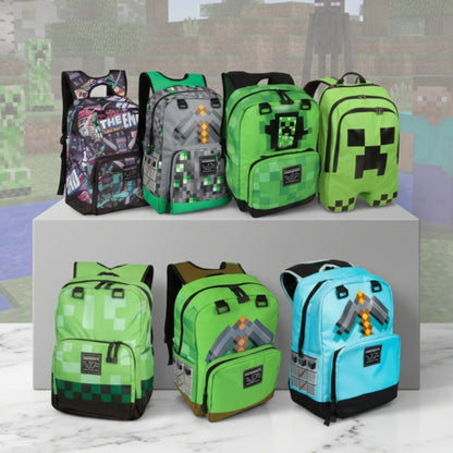 Minecraft Kids Waterproof Backpack Collection