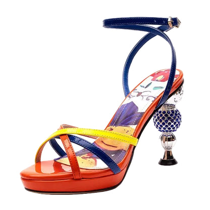 Baroque Ankle Strap Heels