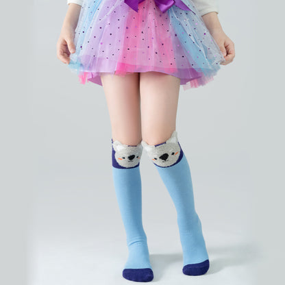 Girls Animal Cartoon Over-The-Knee Crazy Socks