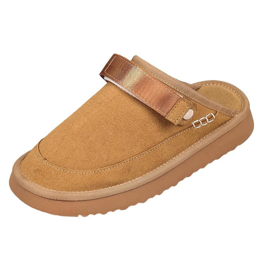 Women's Mulleus Cowhide Sandals - Brown