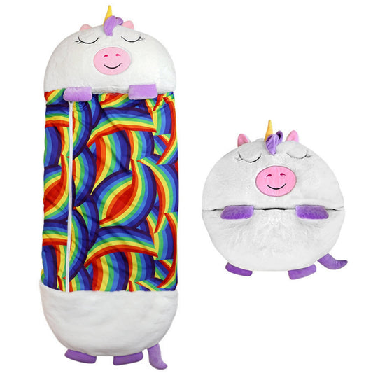 Zip & Zzz's Children's Cartoon Sleeping Bag - White Unicorn