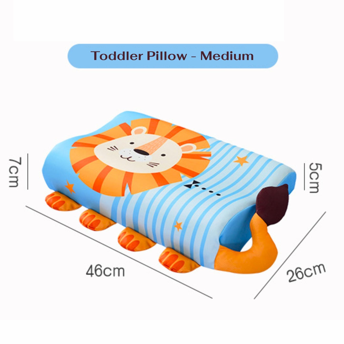 Children's Cartoons Ergonomic Contoured Memory Foam Pillow