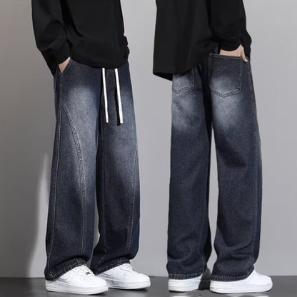 Men's Wide-Leg Denim Baggy Jeans