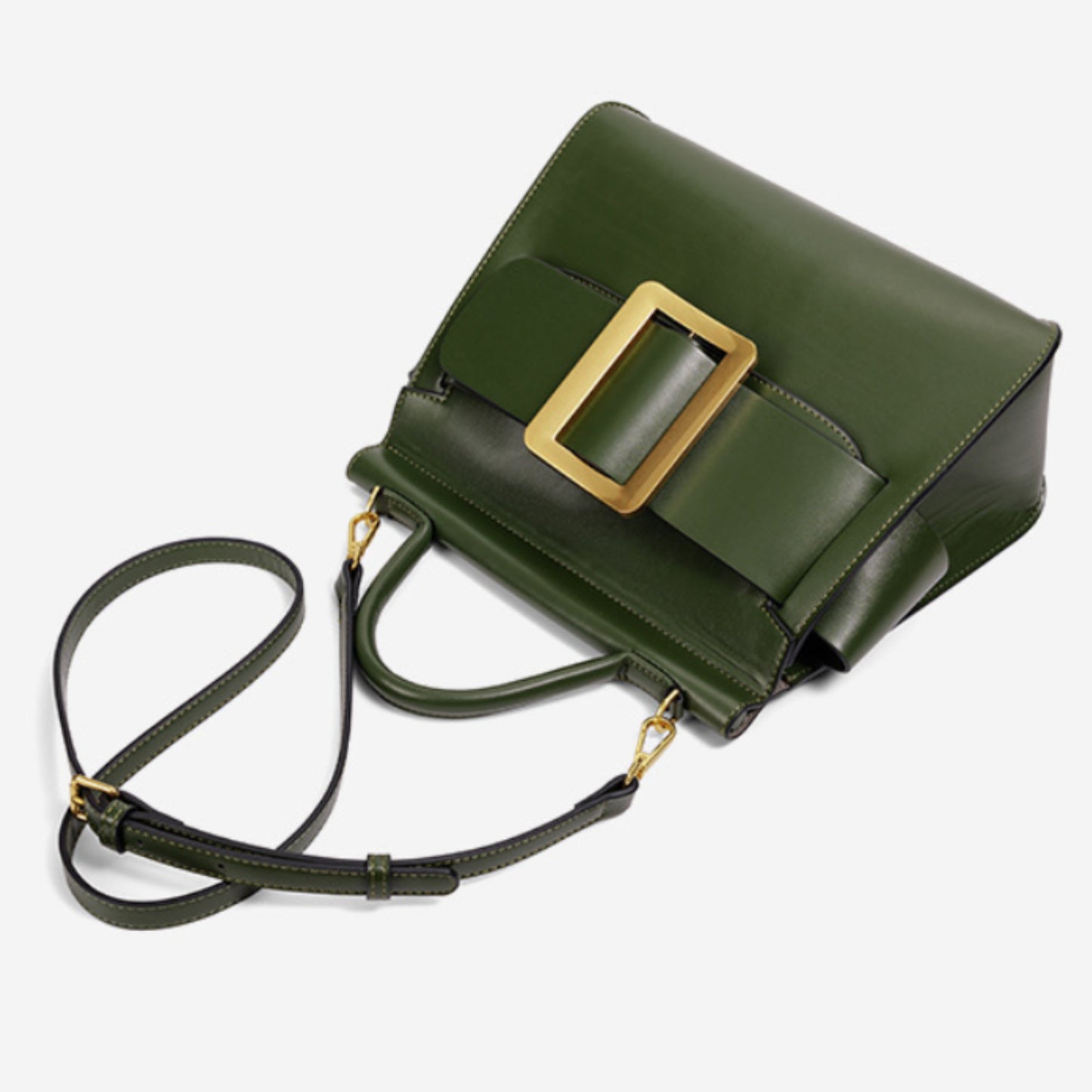 Buckle Satchel Shoulder / Crossbody Bag