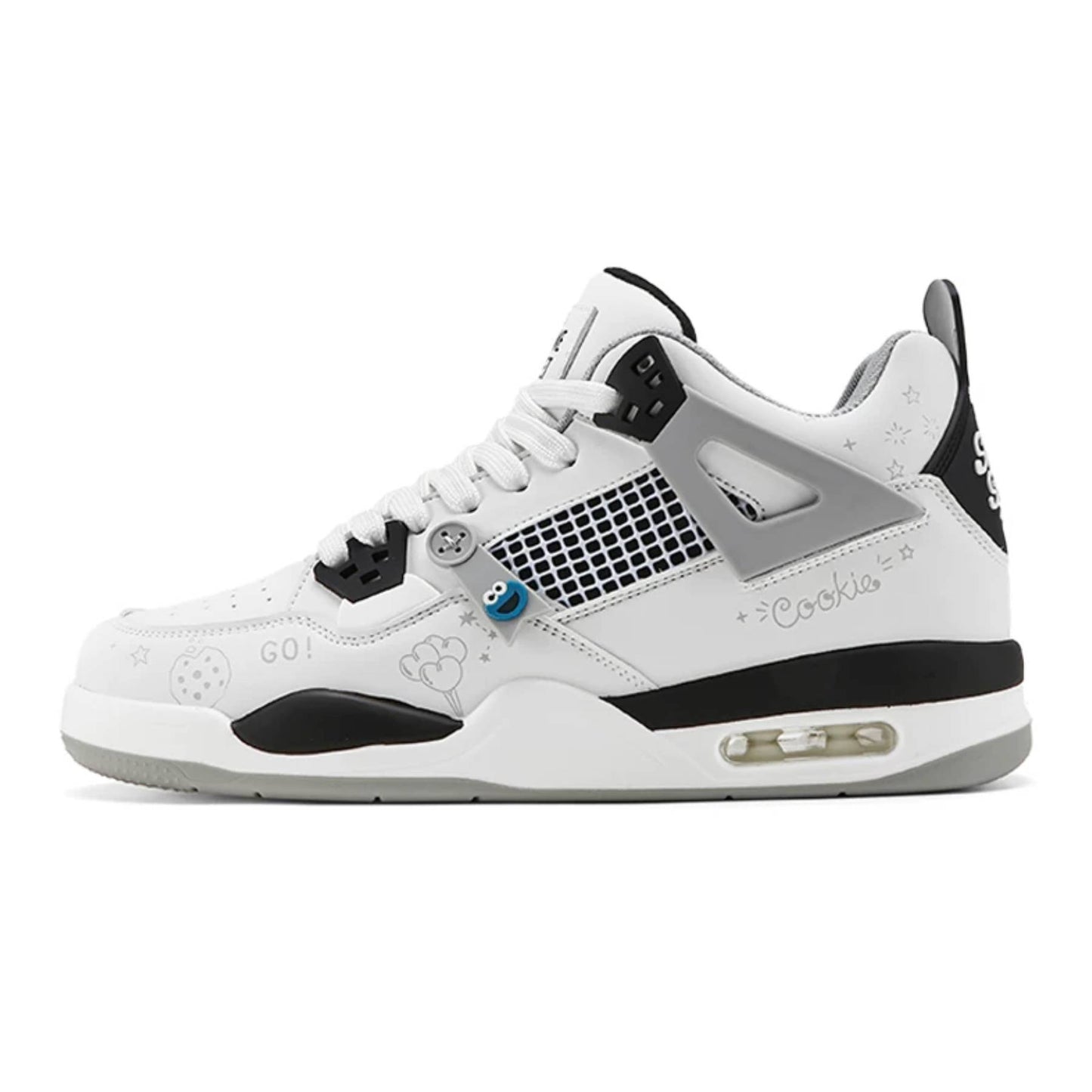 Sesame Street | Men's Basketball Shoes - Panda White