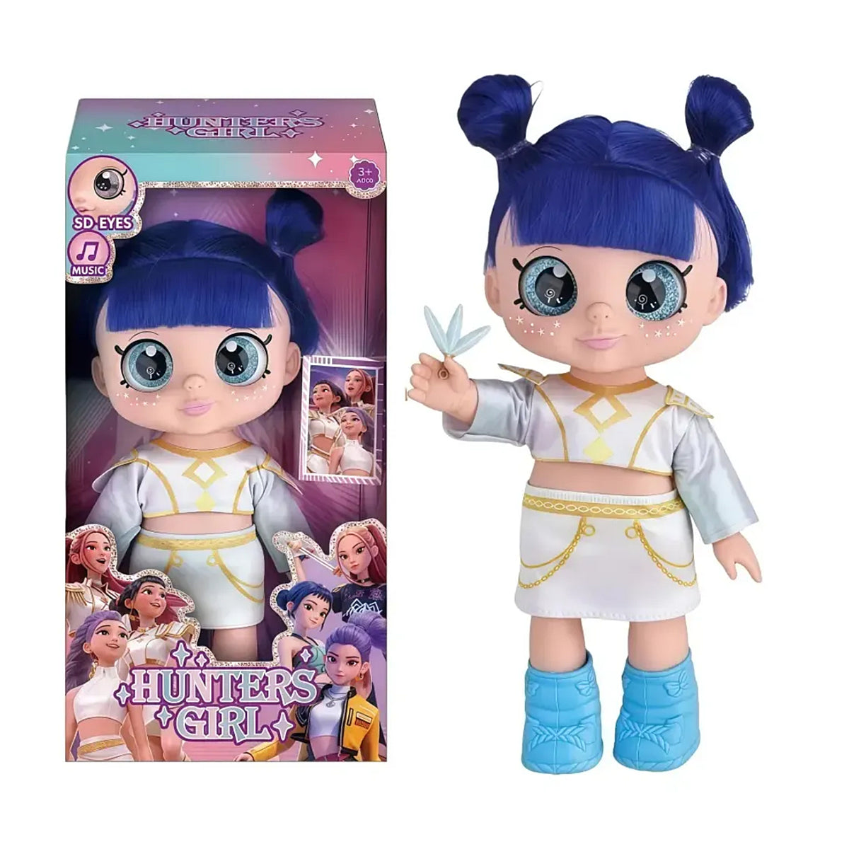 Demon Hunters Golden Singing Doll with 5D Chibi Eyes