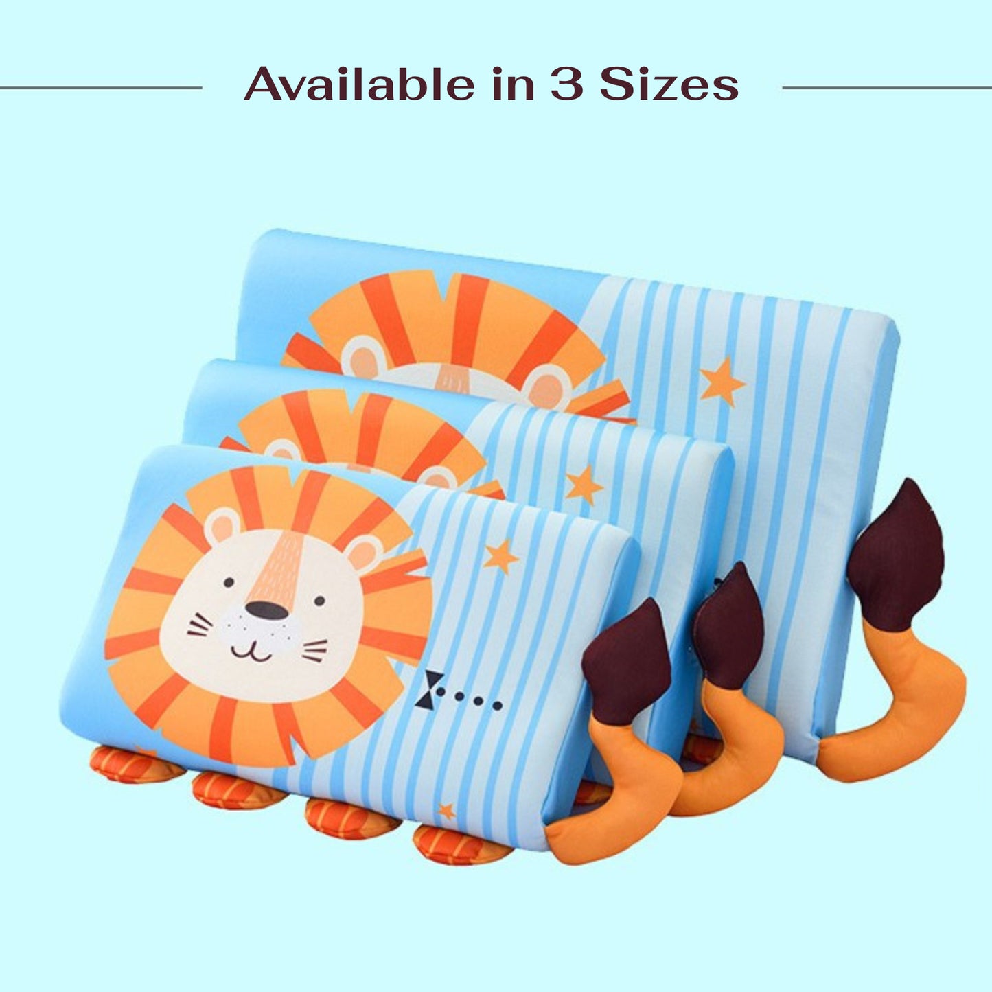 Children's Cartoons Ergonomic Contoured Memory Foam Pillow