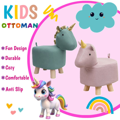 Unicorn Animal Children's Ottoman Footstool