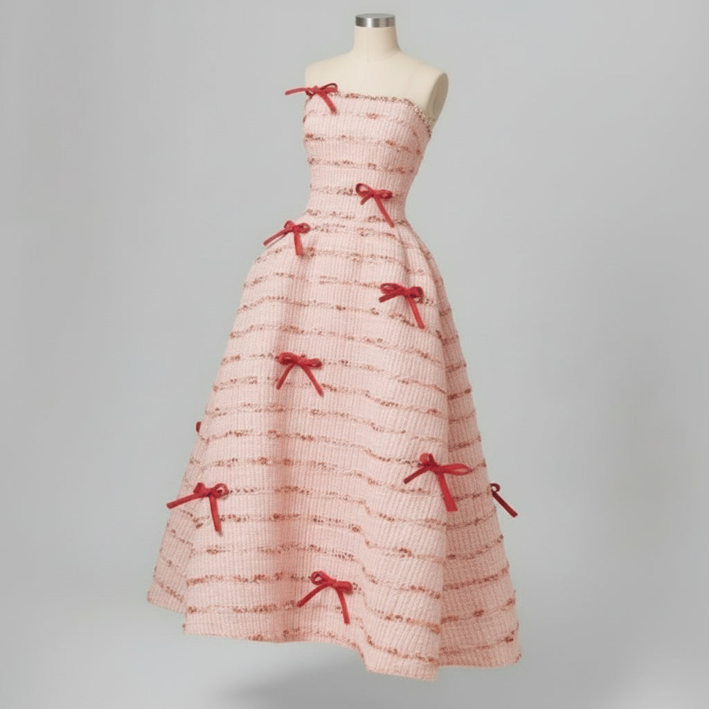 Chantel Bow Bandeau Casual Dress