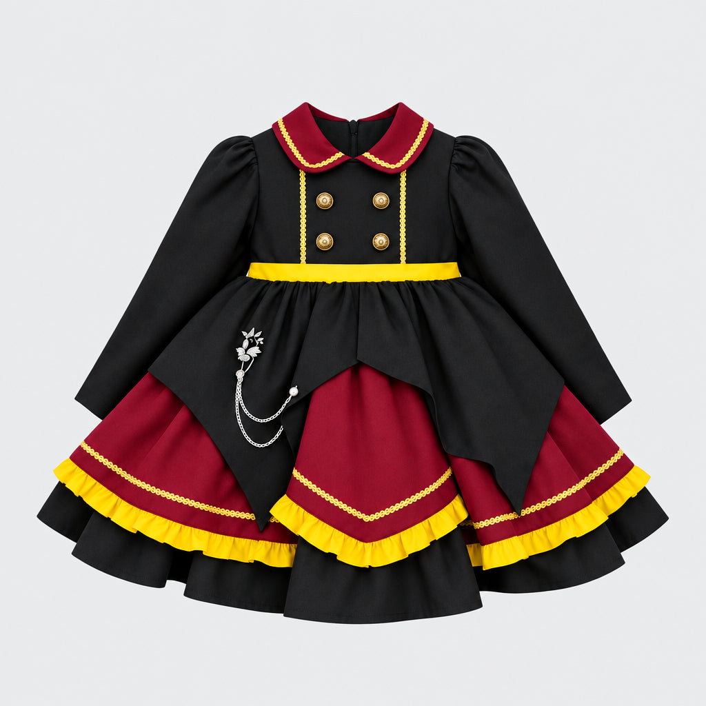 Little Gryffindor Wizard Cosplay Dress Set