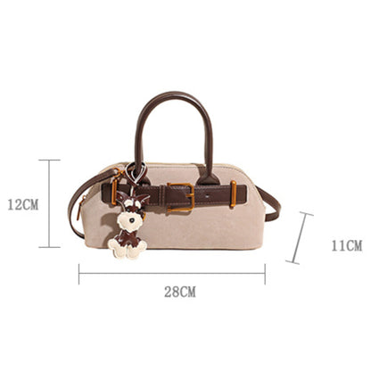 Luxe Suede Mini Satchel Bag