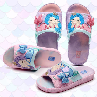 Children's Adorable Mermaid Home Slippers
