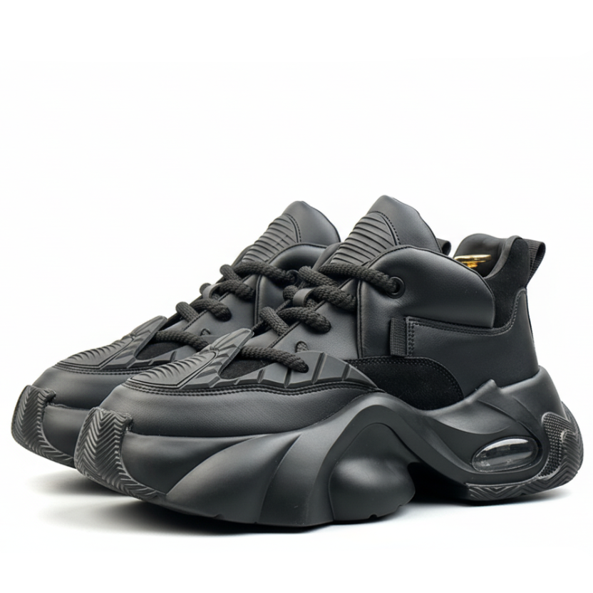 Men's Velocity Leather Shoes - Black