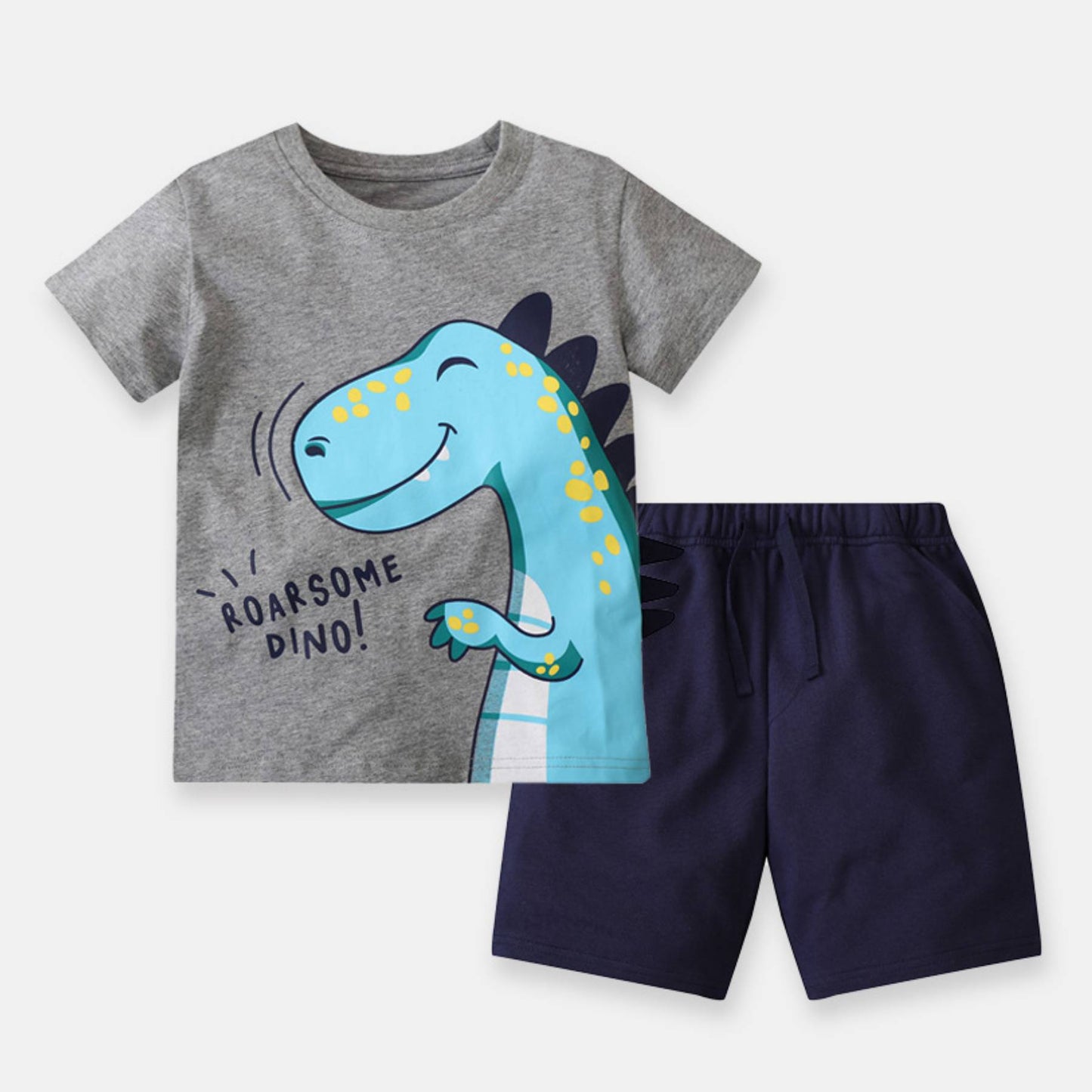 Boys Cute Cartoon Summer 2-Piece Outfit Set