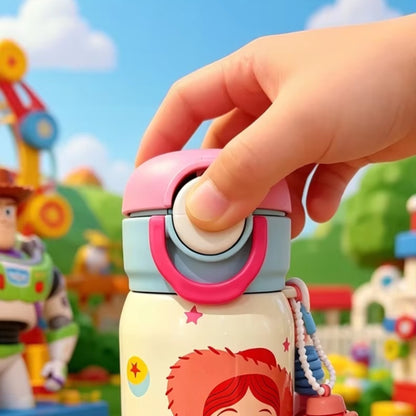 Toy Story Kids Insulated Stainless Steel Water Bottle with Charm