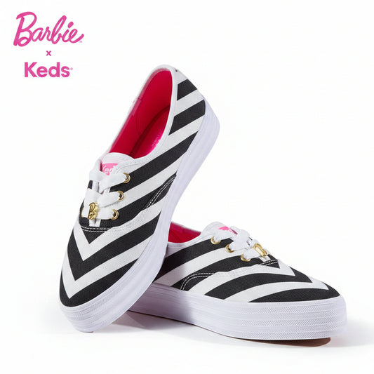 Barbie x Keds Women's Point Striped Platform Sneakers