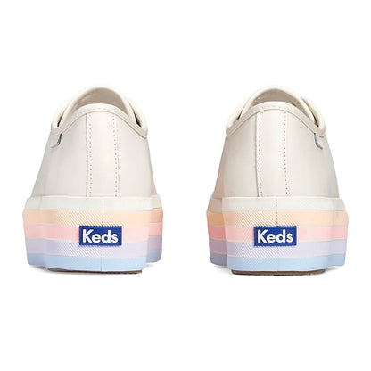 Keds Triple Up Leather Multi Stripe Foxing