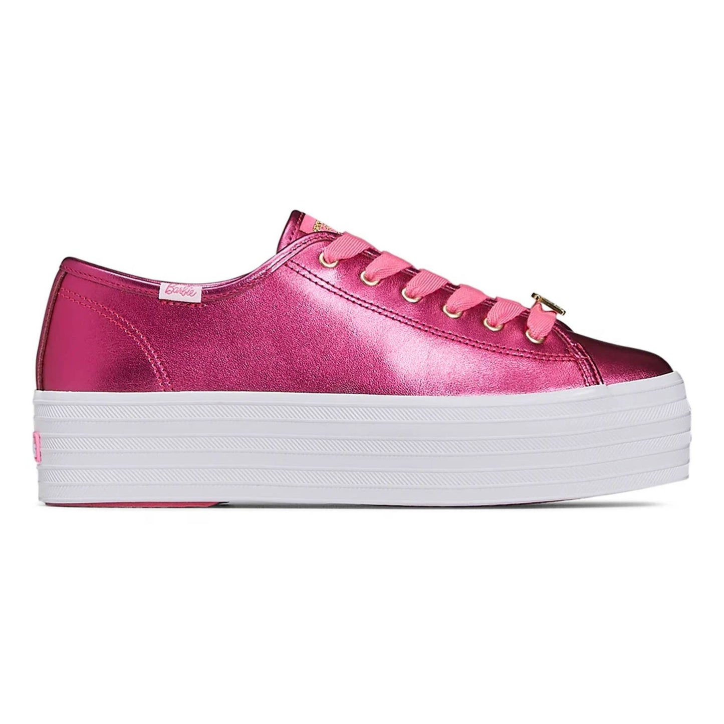 Keds x Barbie Triple Up Metallic Leather Lace-Up Sneaker